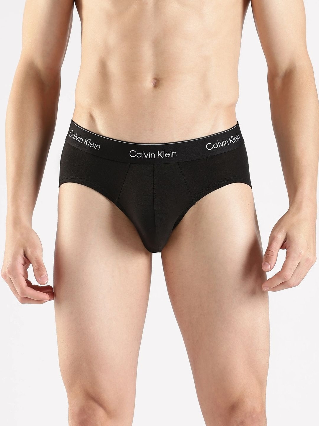 Calvin Klein Underwear Men Pack of 3 Solid Cotton Basic Briefs