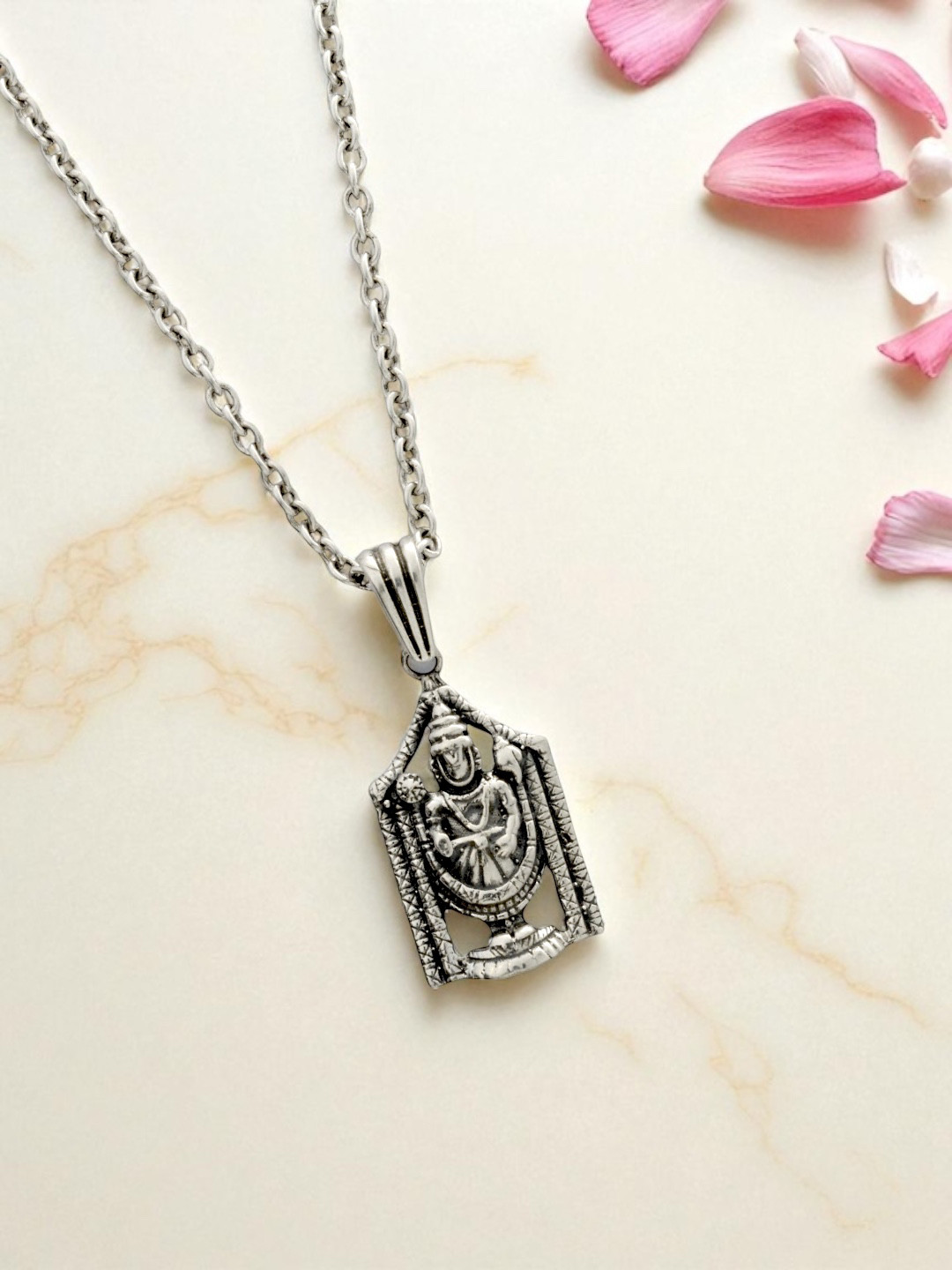 Azita 925 Sterling Silver God Tirupati bala ji Pendant