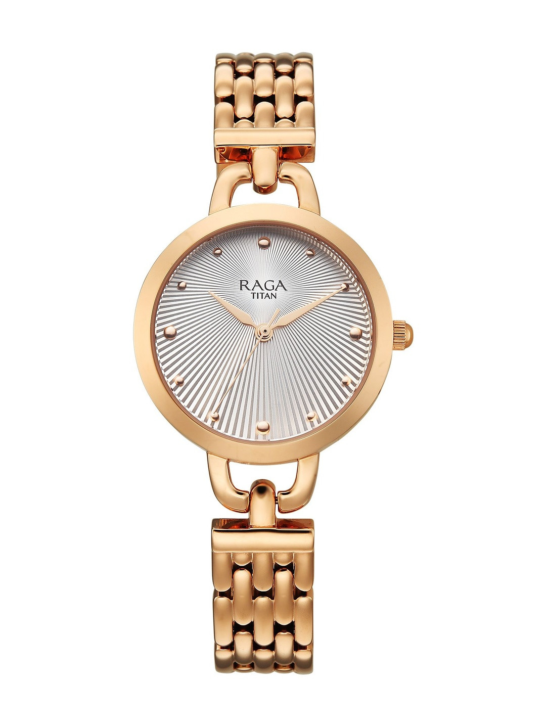 Titan Women's Raga Showstopper 4.0 Quartz Silver Round Dial Watch - 95349WM01