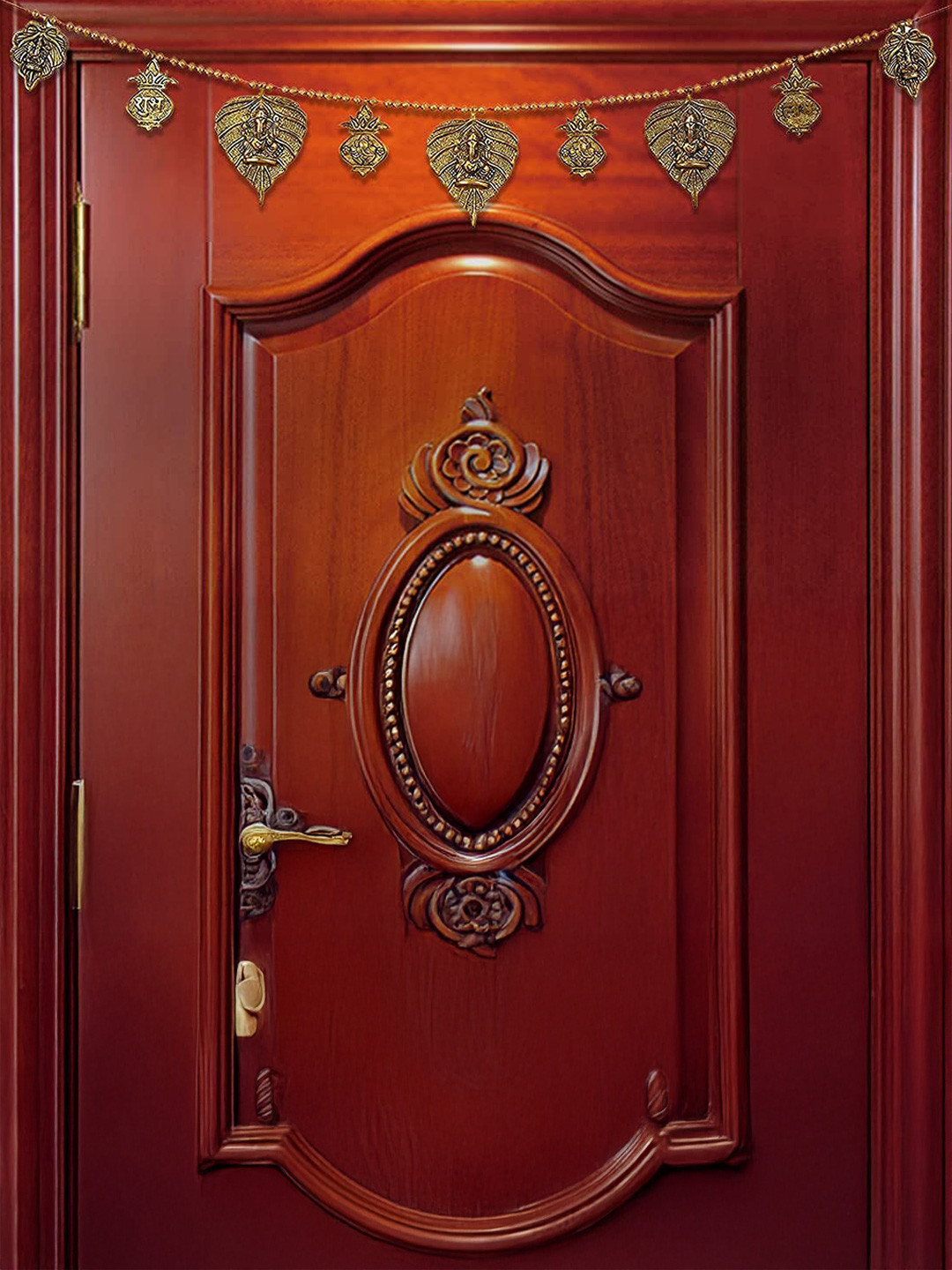 CraftVatika Gold Toned Toran Door Bandhanwar