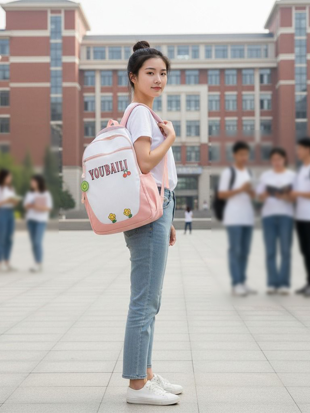 WALSON Women Printed Up to 16 inch Backpacks With Water Resistance