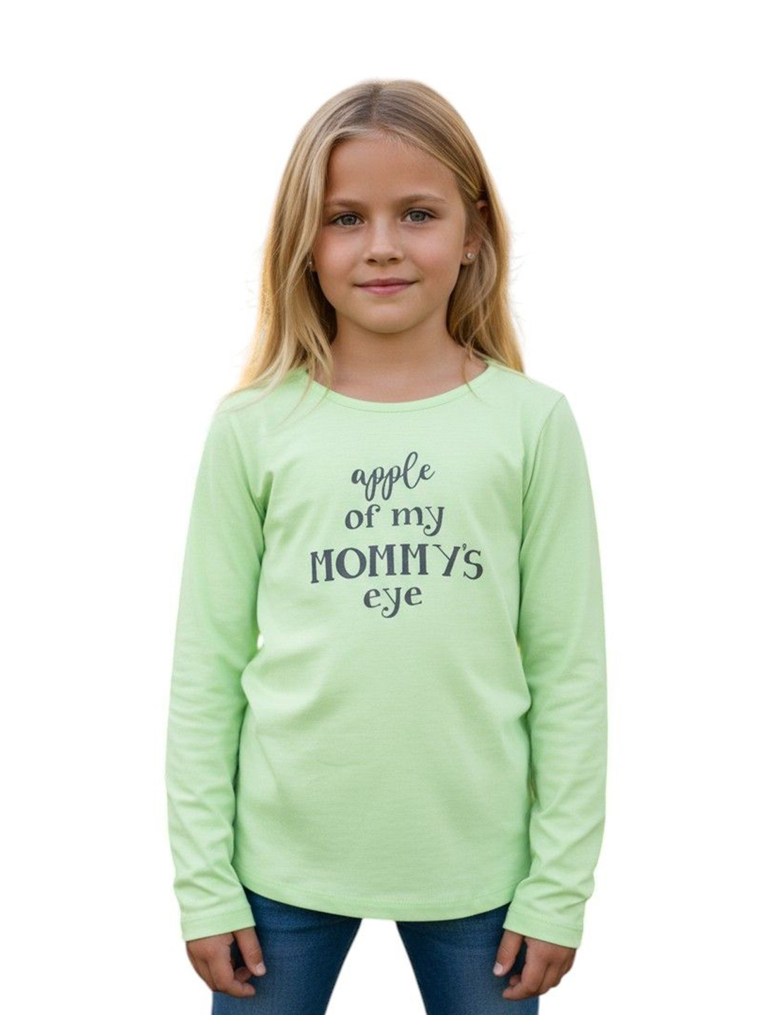 FABROYZ Girls Typography Printed Cotton T-shirt
