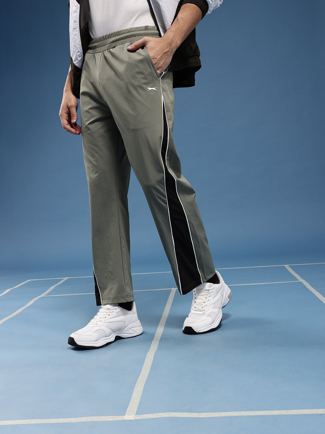 Slazenger Men Panelled Athleisure Track Pants