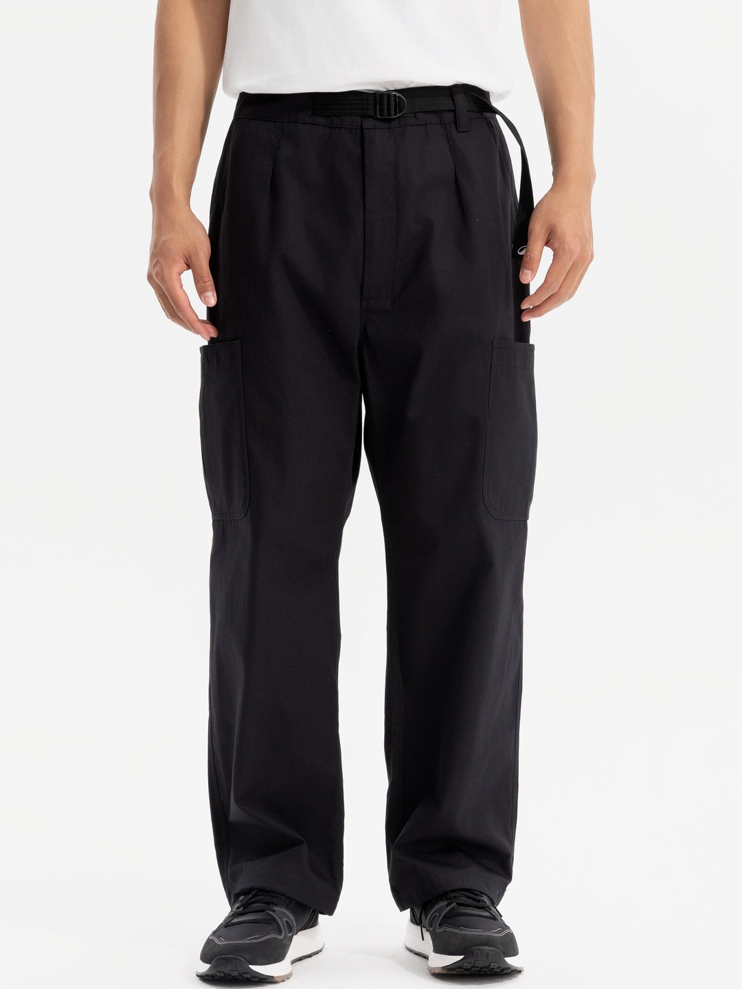 Decathlon Men Regular Fit Cotton Cargos Track Pants