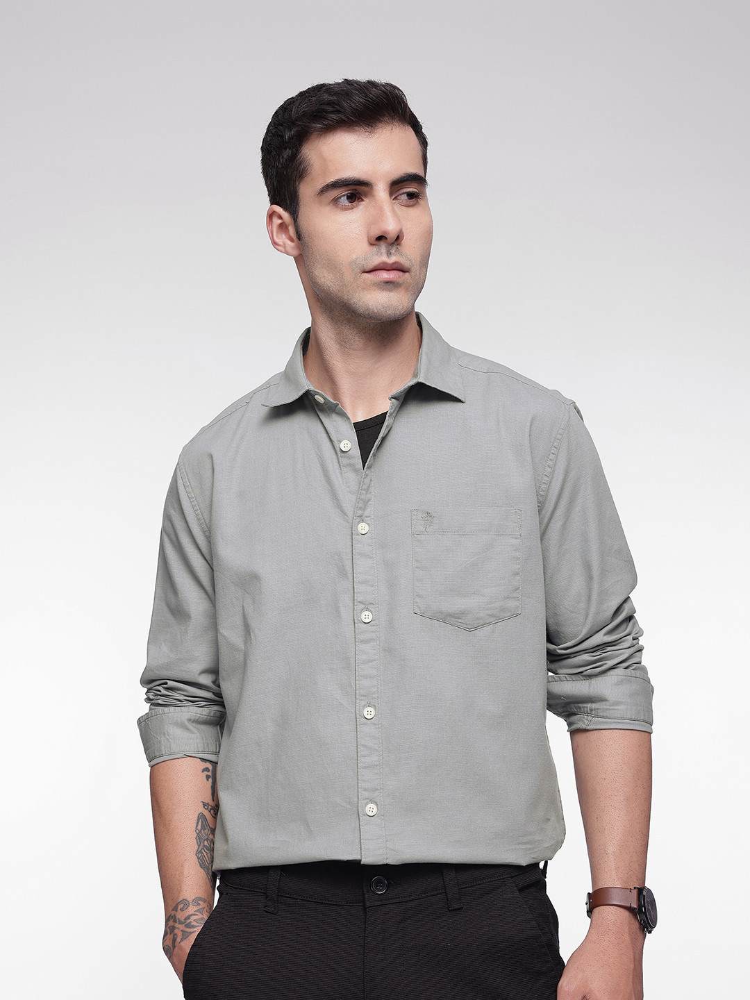French Connection Pure Cotton Slim Fit Casual Shirt
