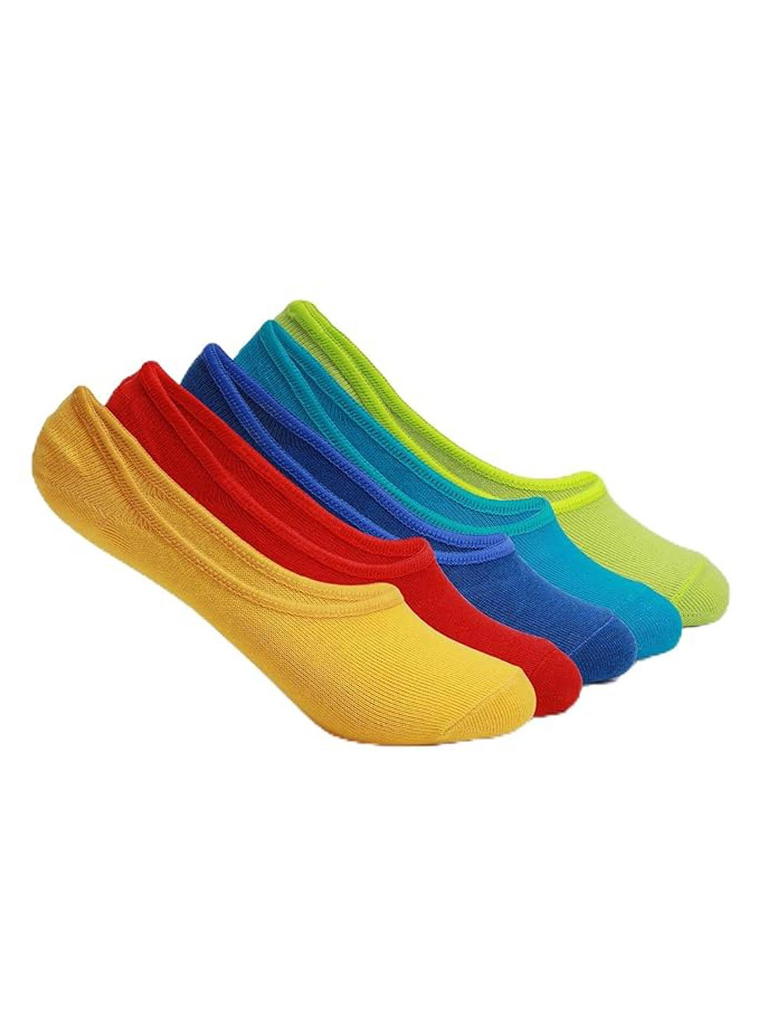 Supersox Kids Pack of 5 Combed Cotton No Show Loafer Socks