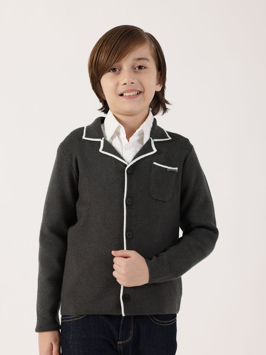 One Friday Boys Polyester Cardigan