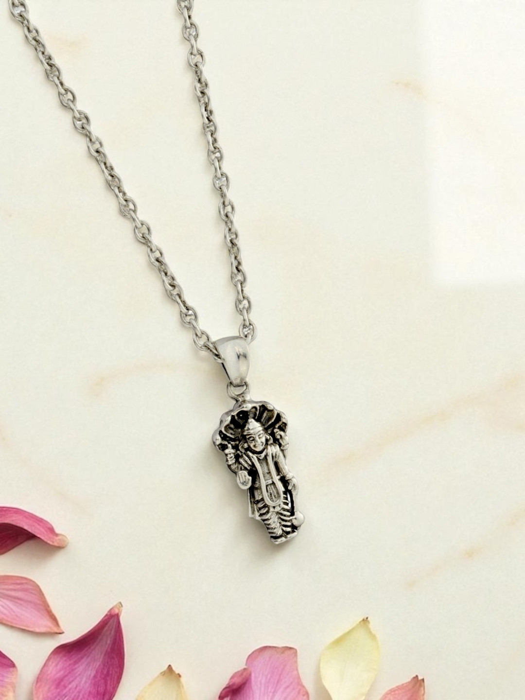 Azita 925 Sterling Silver God Vishnu Ji Small Pendant