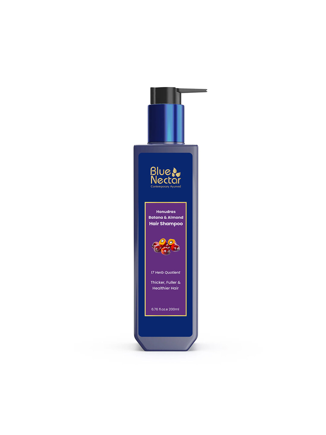 Blue Nectar Batana & Almond Hair Shampoo For Thicker & Fuller Hair - 200 ml