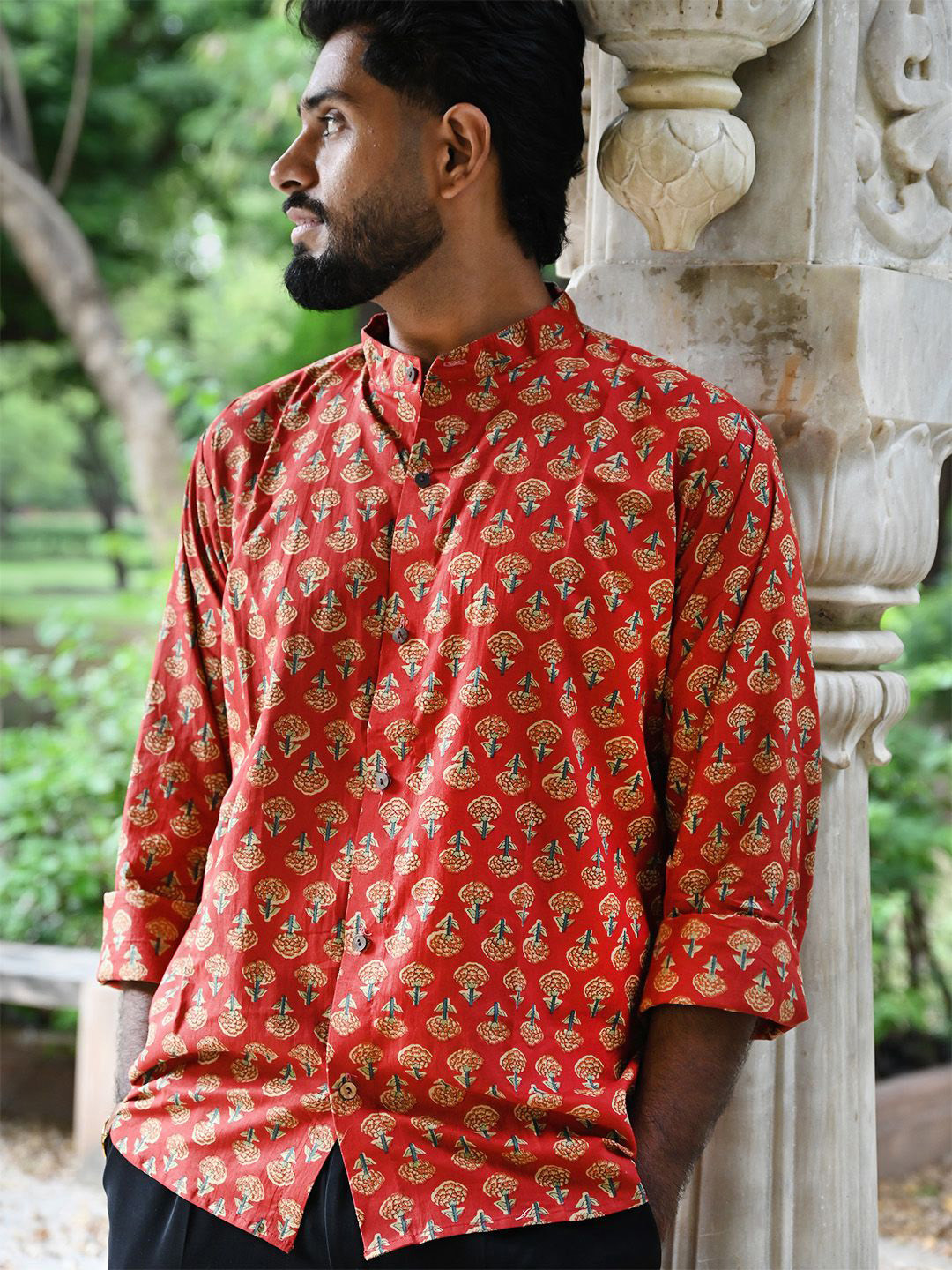 GOODHAND Men Comfort Printed Casual Shirt