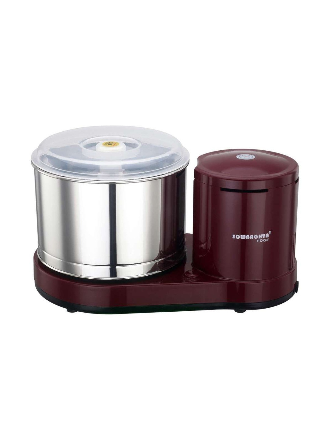 sowbhagya Maroon Stainless Steel Wet Grinder Juicer Mixer Grinder