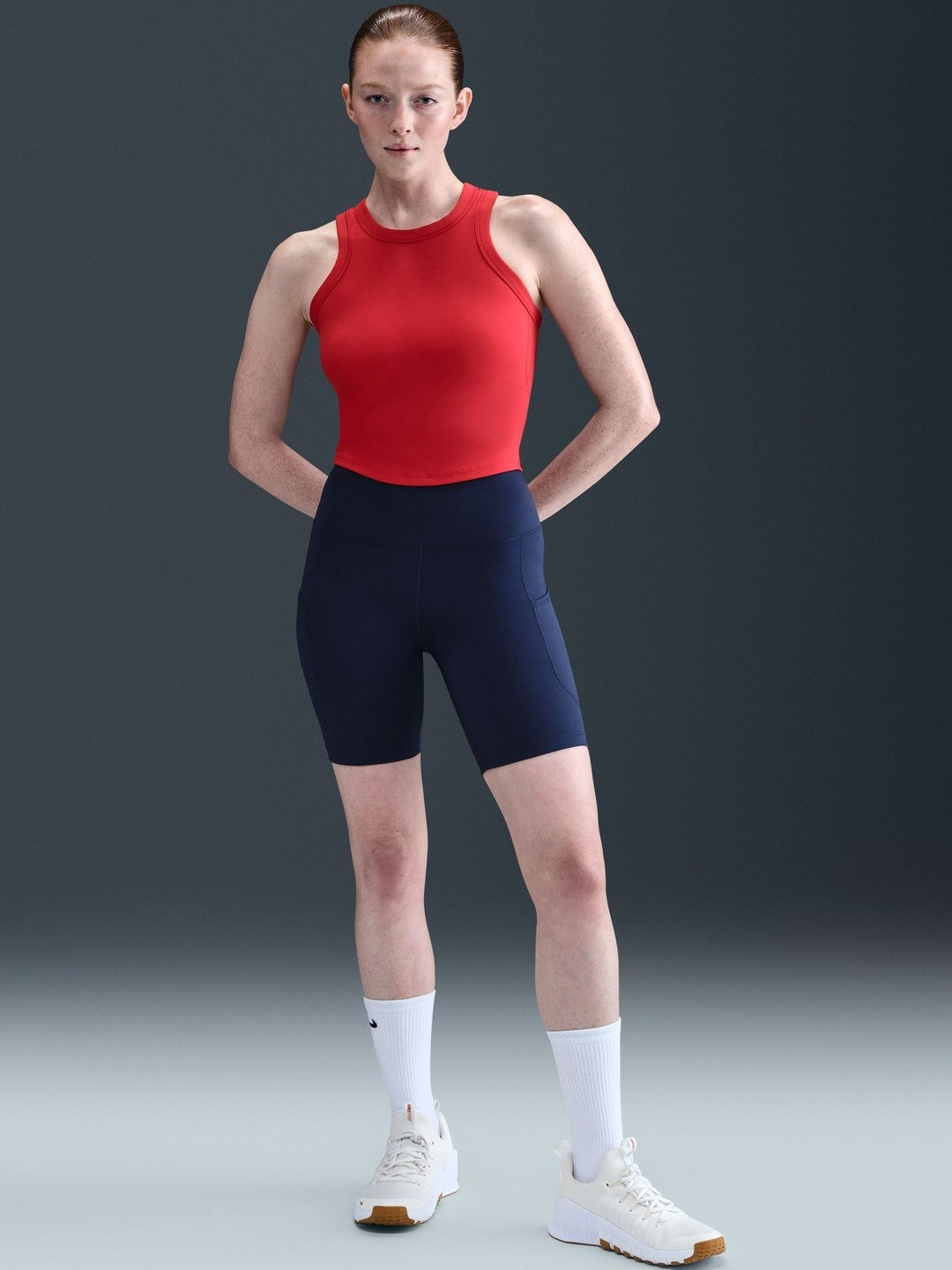 Nike One Women's High-Waisted 20.5cm (approx.) Biker Shorts with Pockets