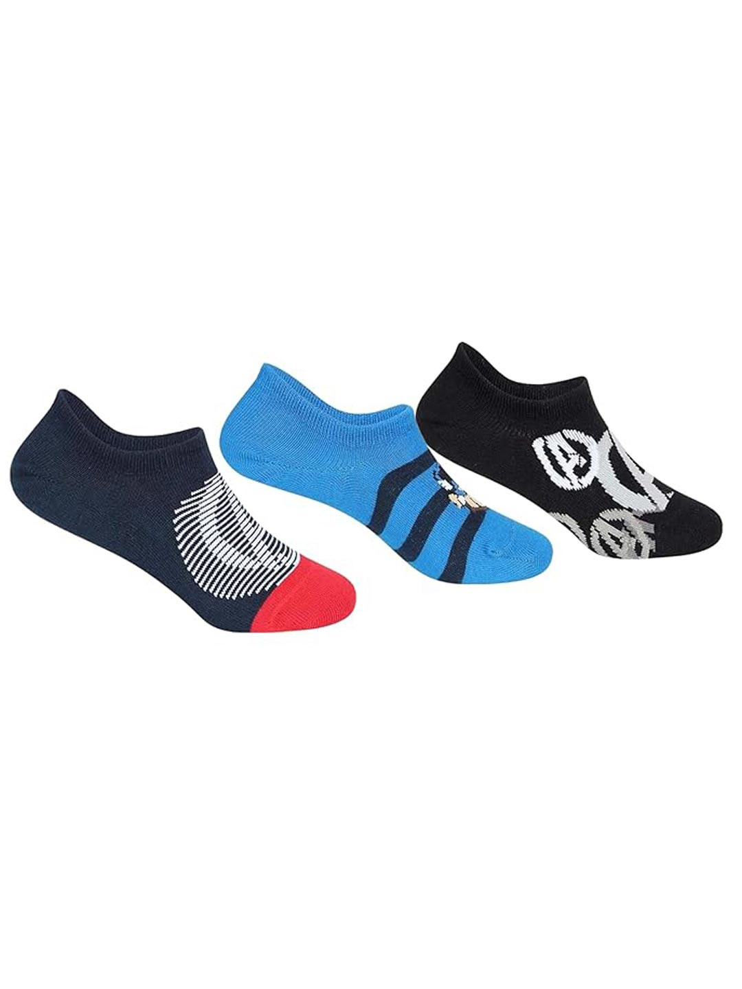 Supersox Boys Pack of 3 Assorted Captain America Shoe Liners