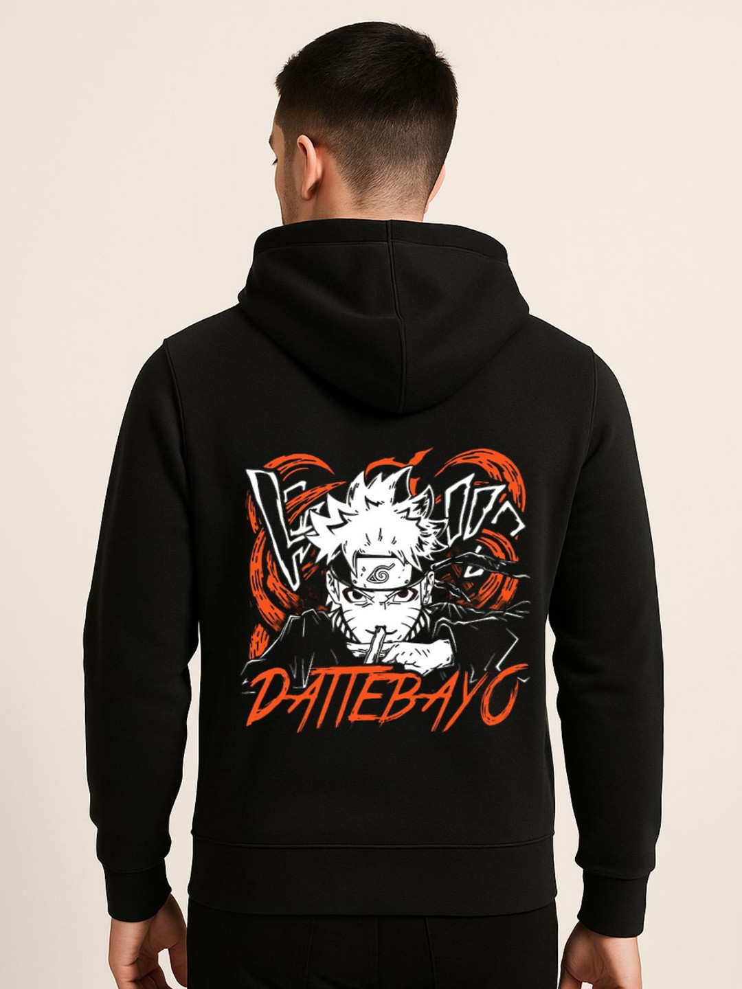 Be Crazy Unisex Printed Full Sleeve Hooded Sweatshirt