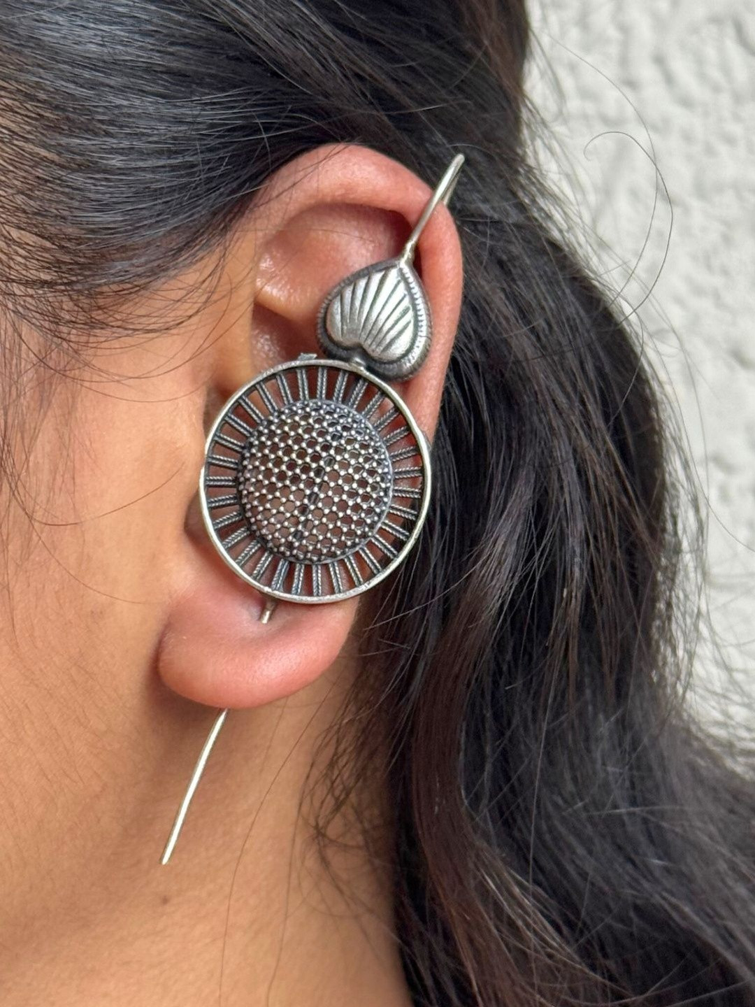 THE NAKHRA STORE Circular Drop Earrings