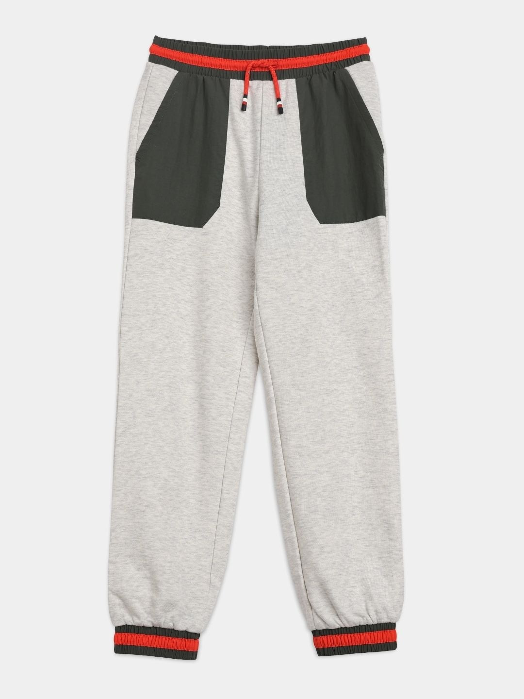 Tommy Hilfiger Boys Relaxed Fit Colorblock Mid Rise Joggers Trouser