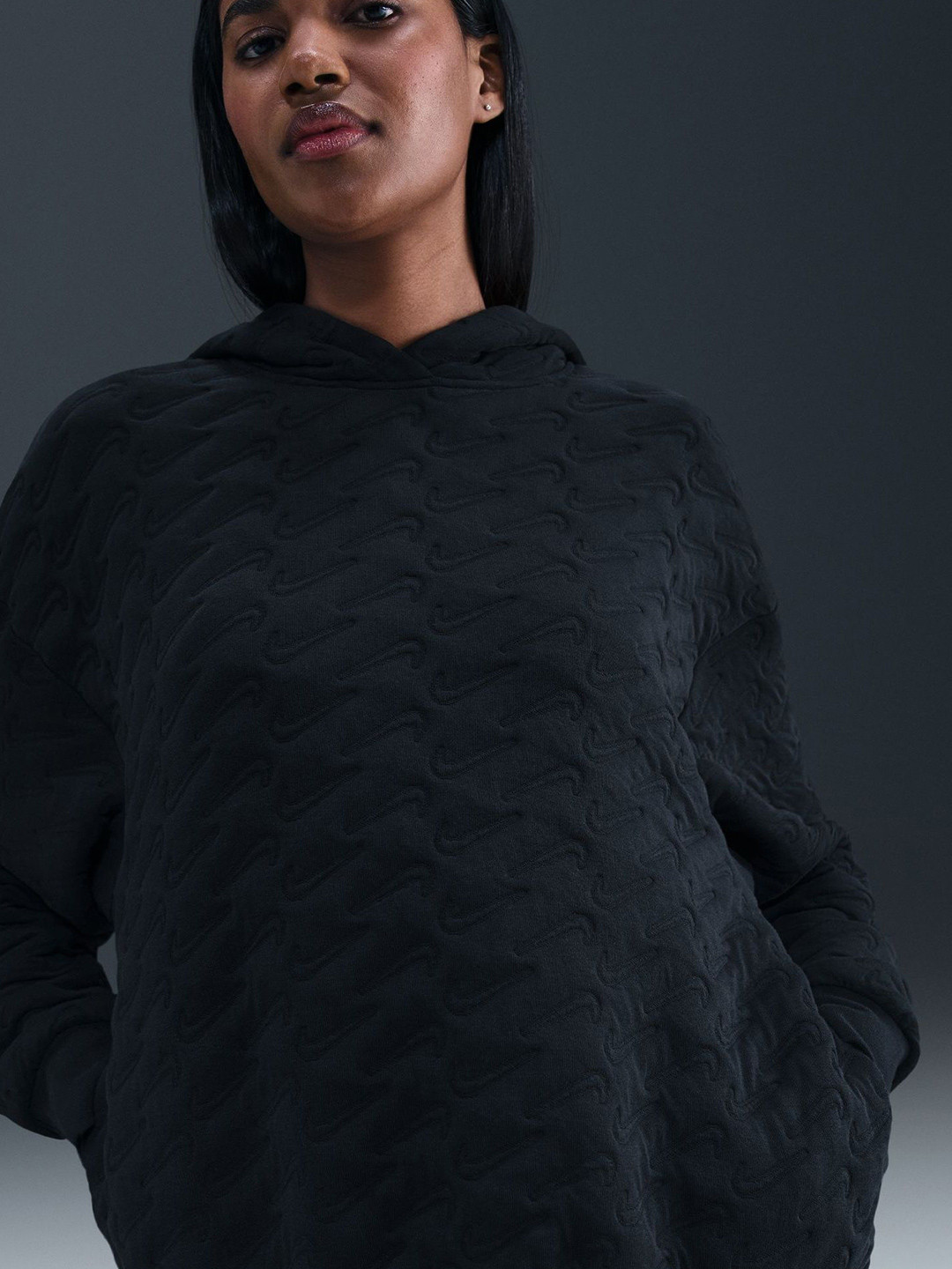 Nike Sportswear Phoenix Fleece Women's Loose Jacquard Pullover Hoodie