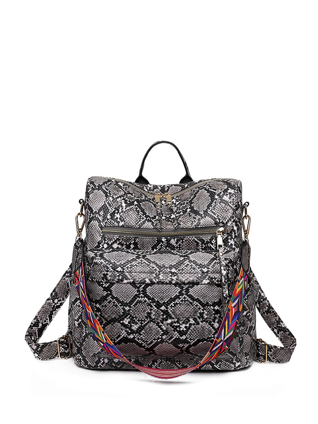 StyleCast Women Textured Tasselled Water Resistant Small Backpack