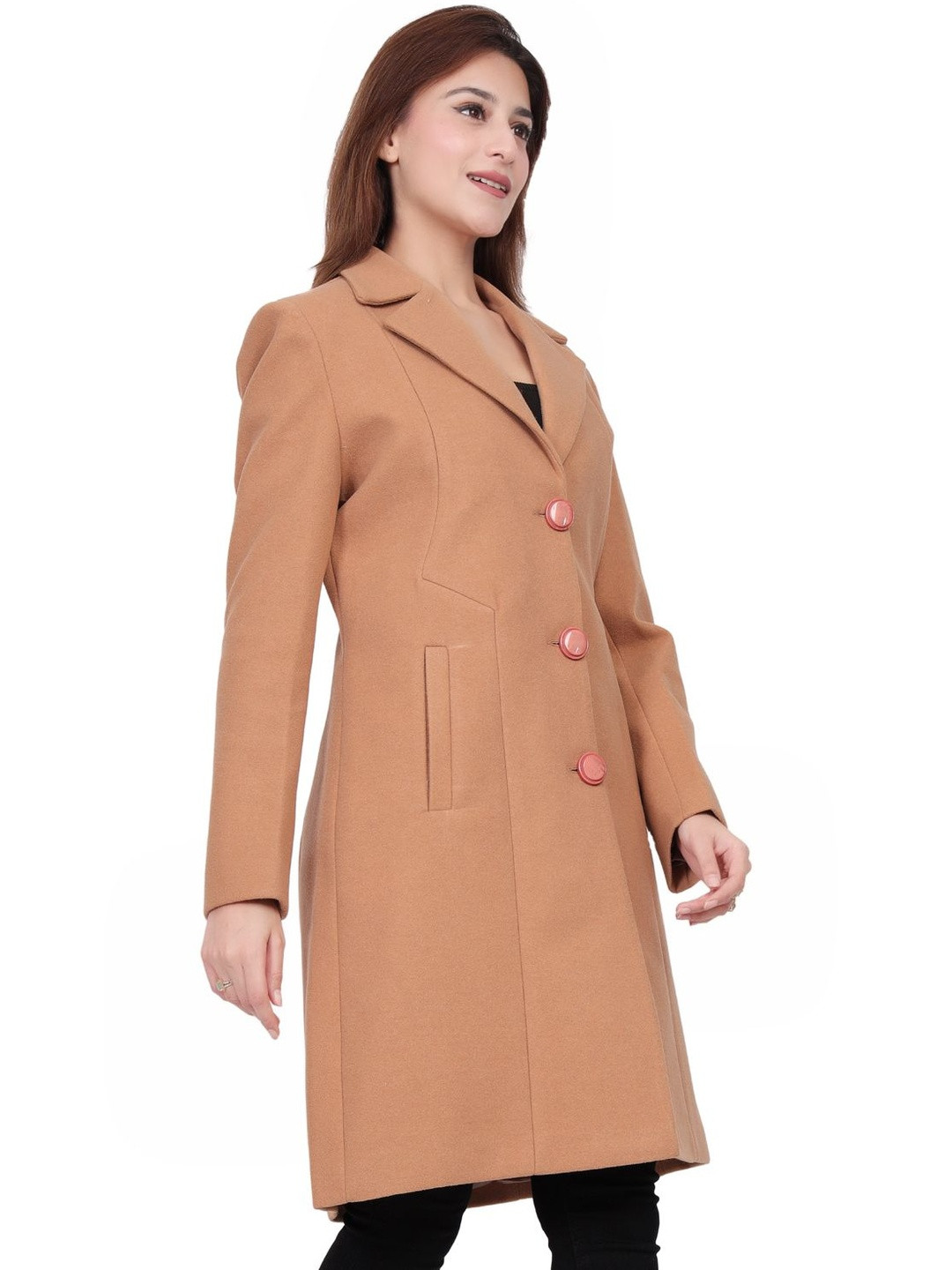 Hallinton Single-Breasted Trench Coat With Two Pockets