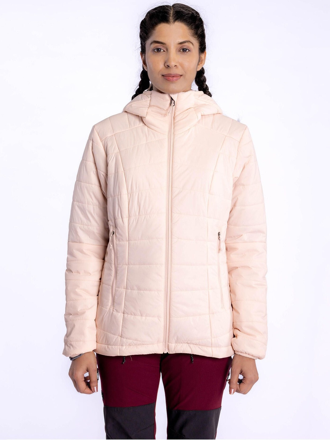 Decathlon W Synt Hooded Padded Jkt MT100