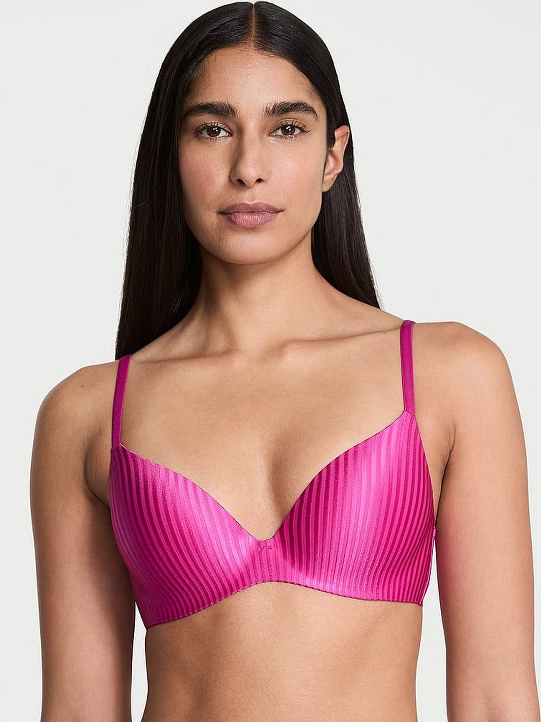 Victoria's Secret Women Striped Cut and Sew Full Coverage Underwired Lightly Padded Bra
