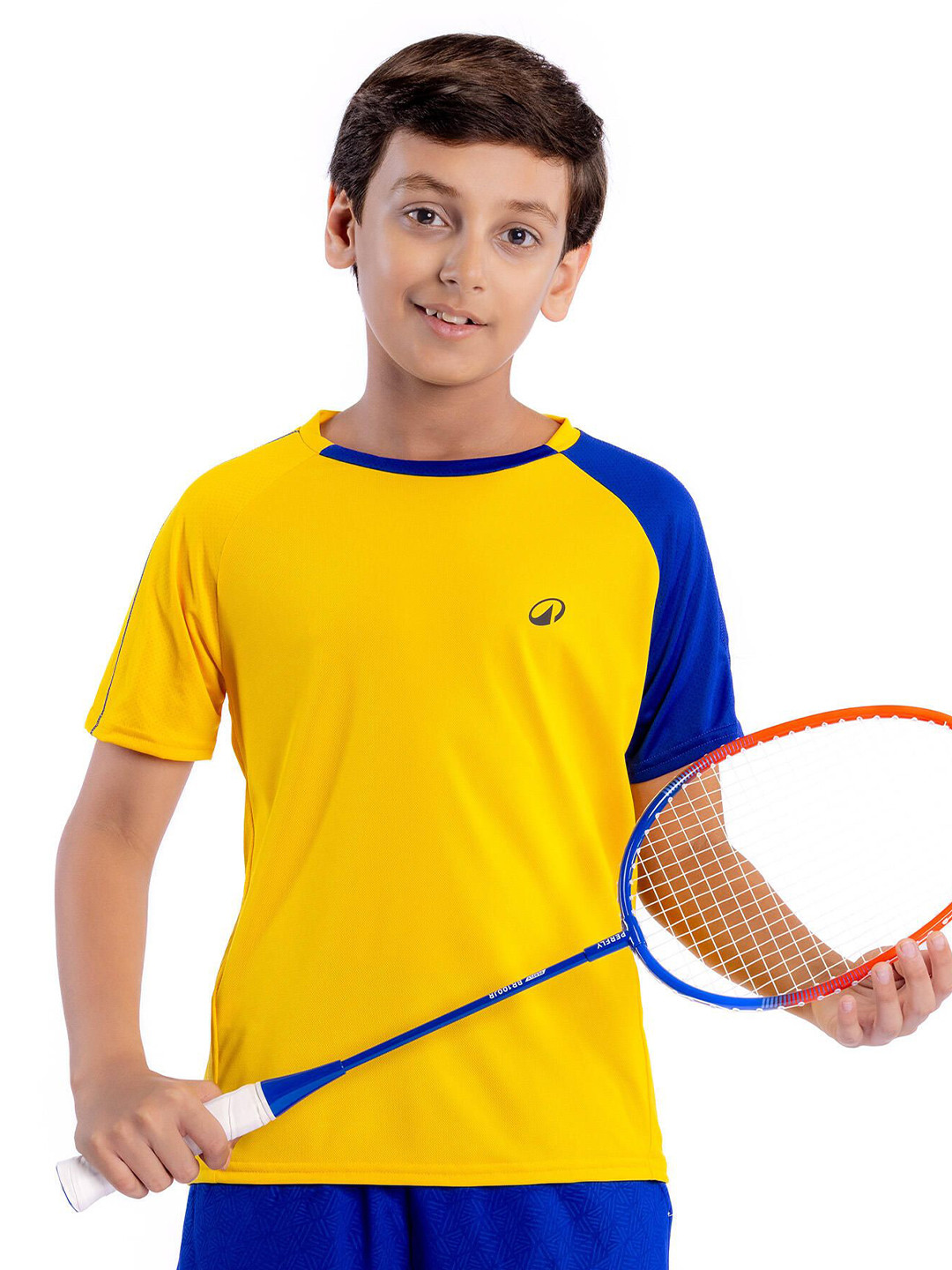 Decathlon Boys Color-Blocked Badminton T-Shirt