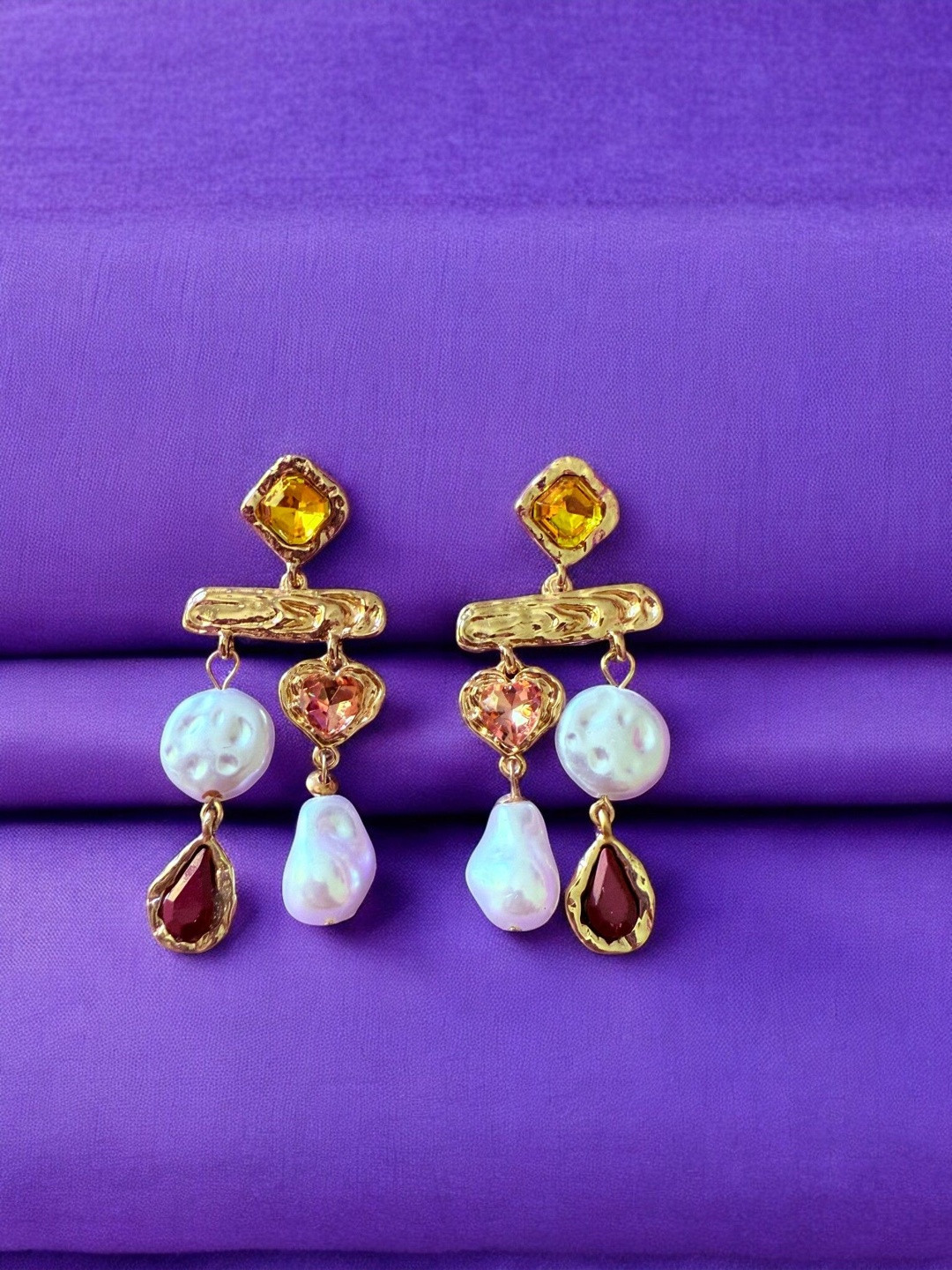 Rebekah Contemporary Drop Earrings