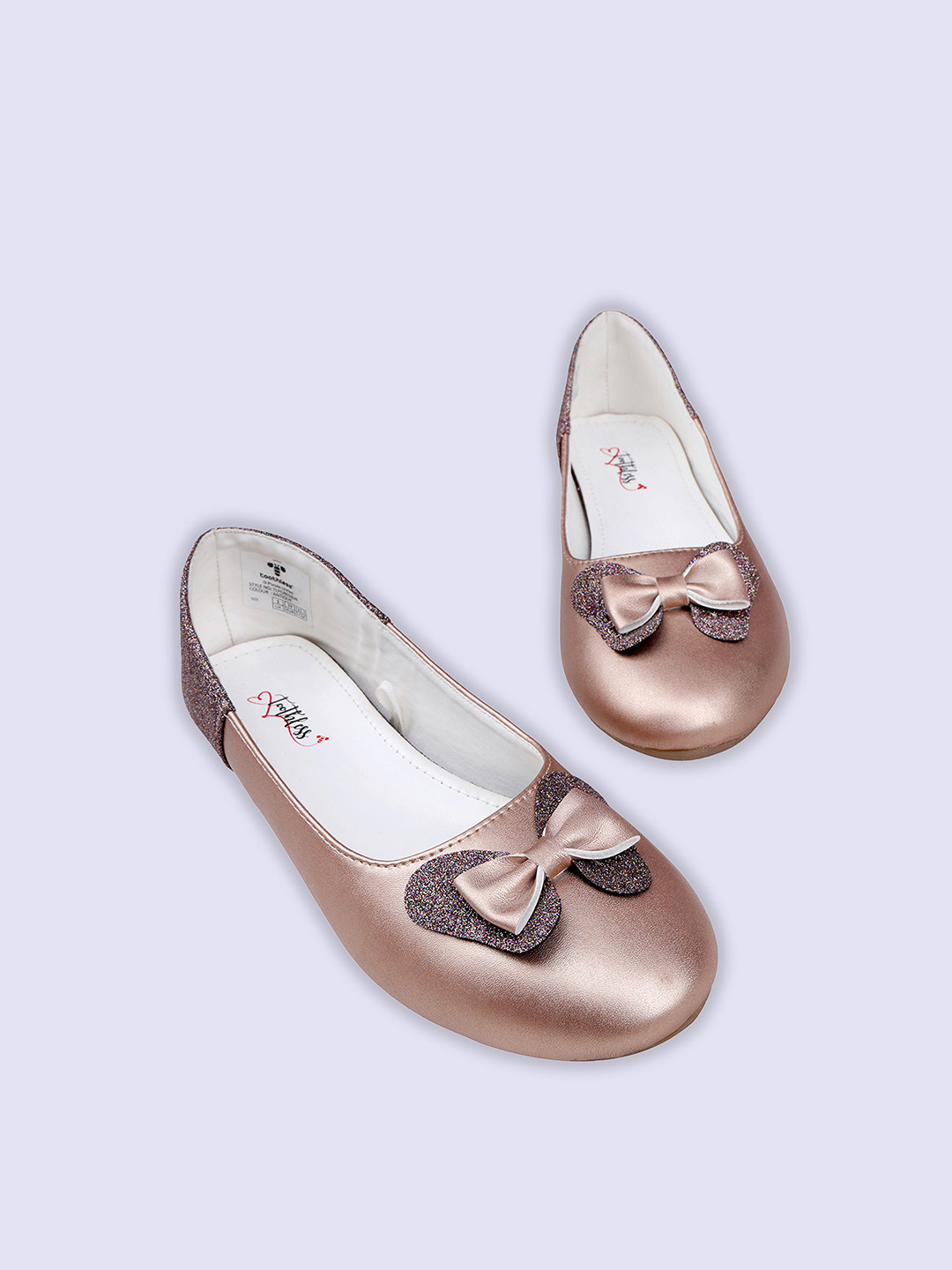 toothless Girls Embellished Party Ballerinas With Bows