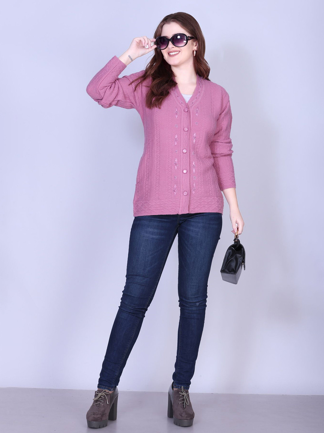 SOSHAGUN OSWAL Women Woollen Cardigan