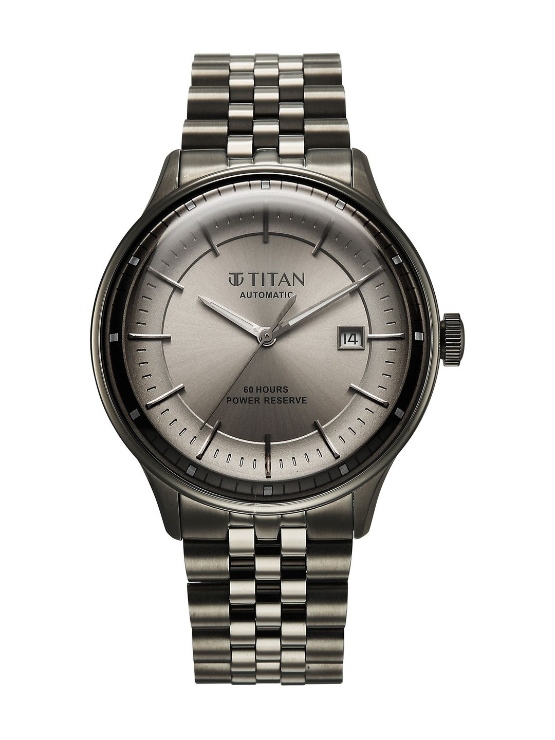 Titan Men's Automatic Weekender Quartz Gun Round Dial Watch - 90201QM02