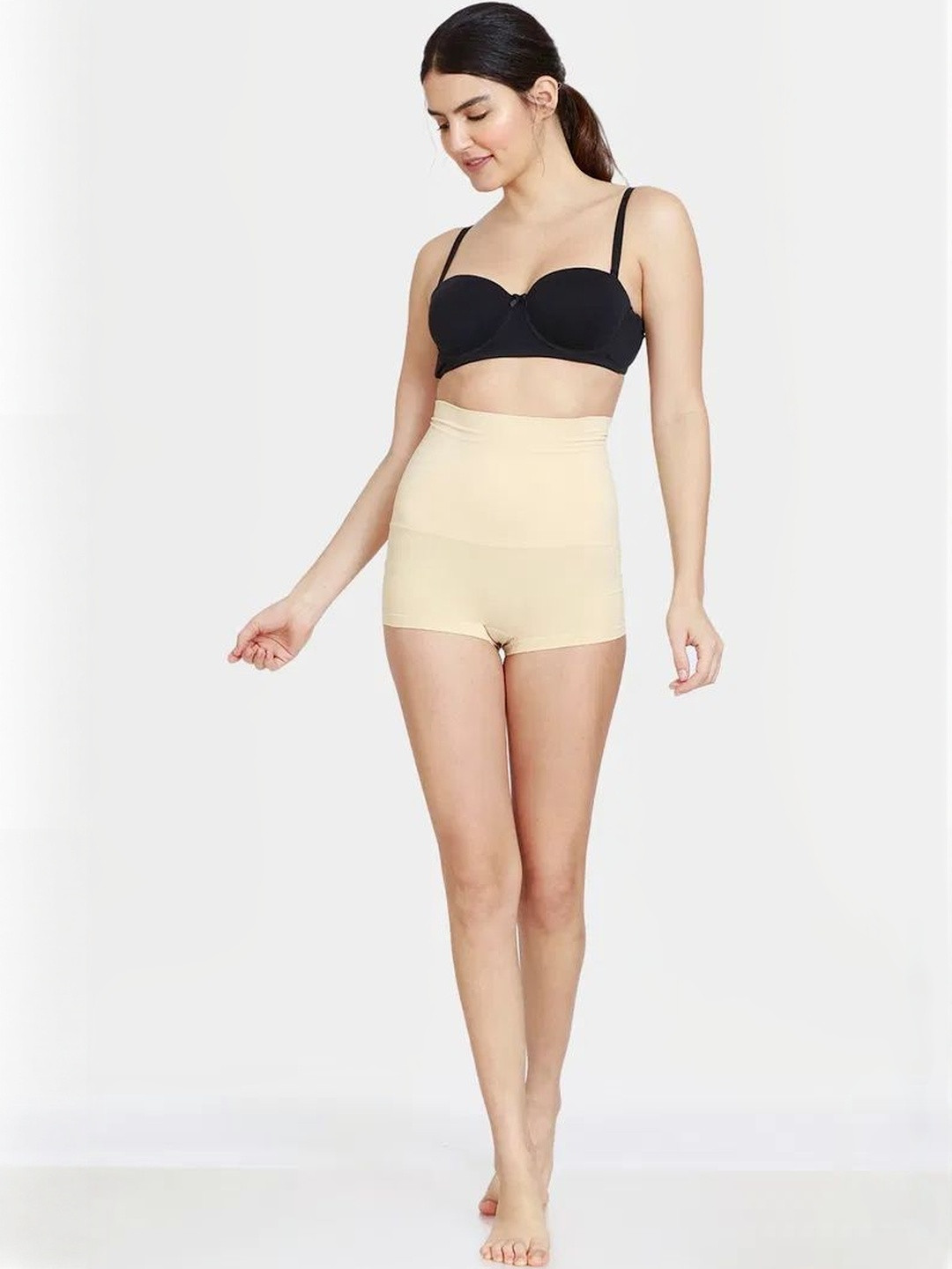 Zivame Women Tummy Control Mid Waist Boy Short