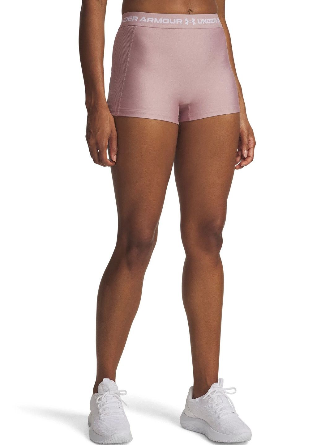 UNDER ARMOUR Women Heatgear Slim-Fit Rib Compression Shorts