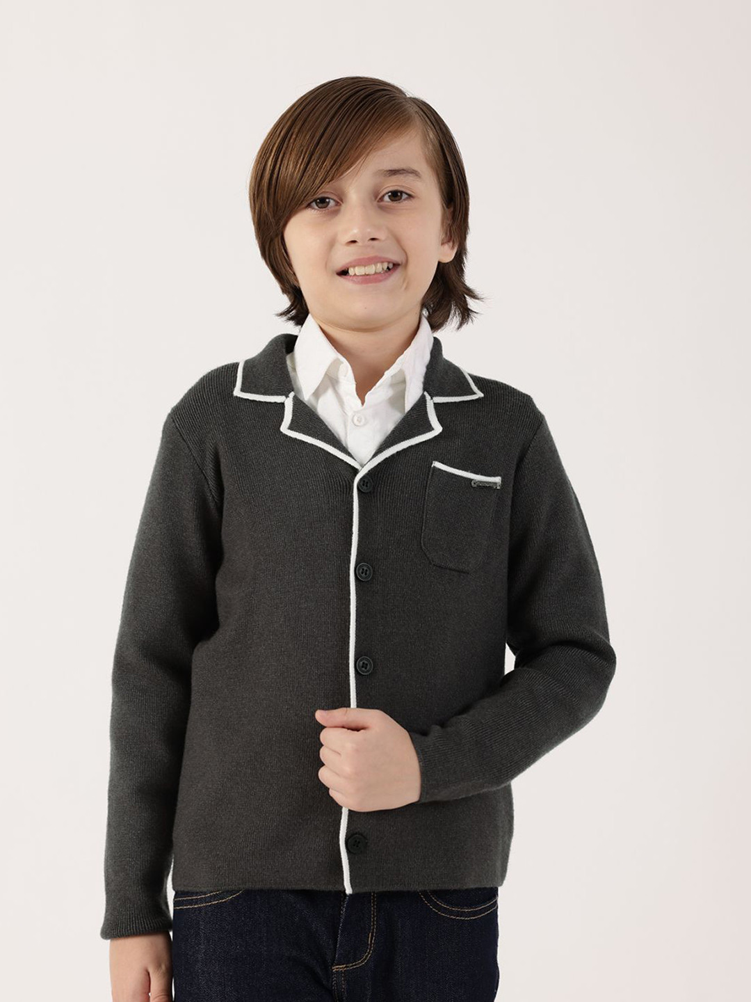 One Friday Boys Polyester Cardigan