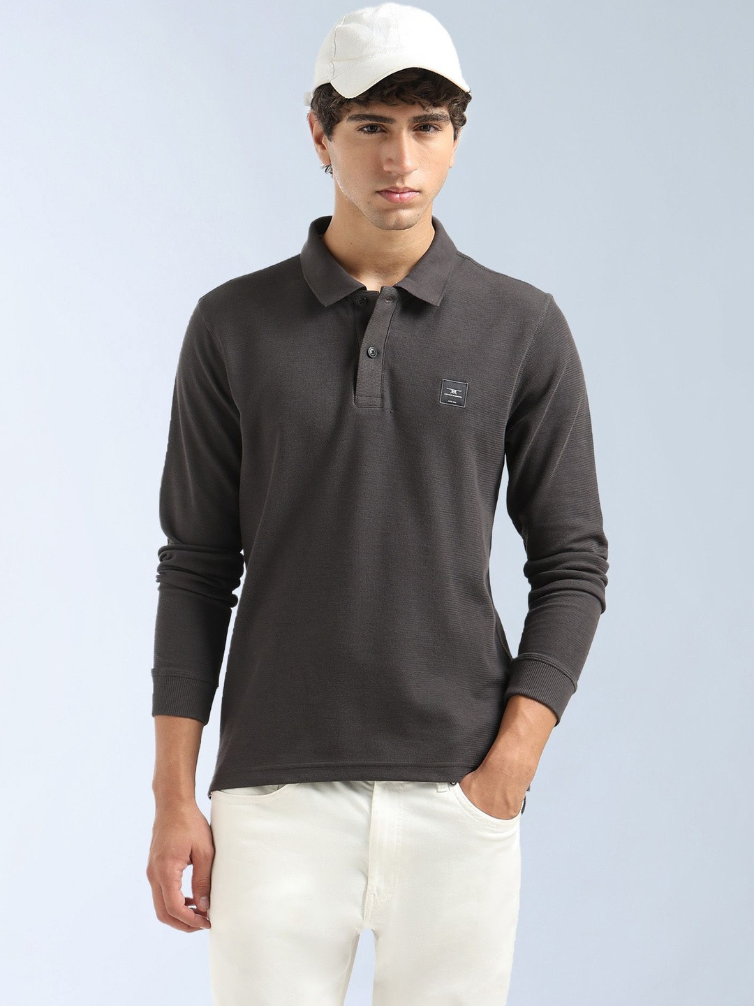 Flying Machine Men Polo Collar T-shirt