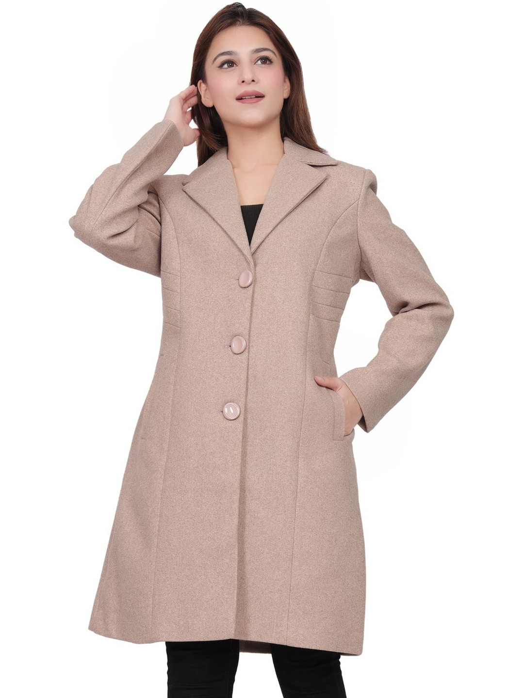 Hallinton Single-Breasted Trench Coat With Two Pockets