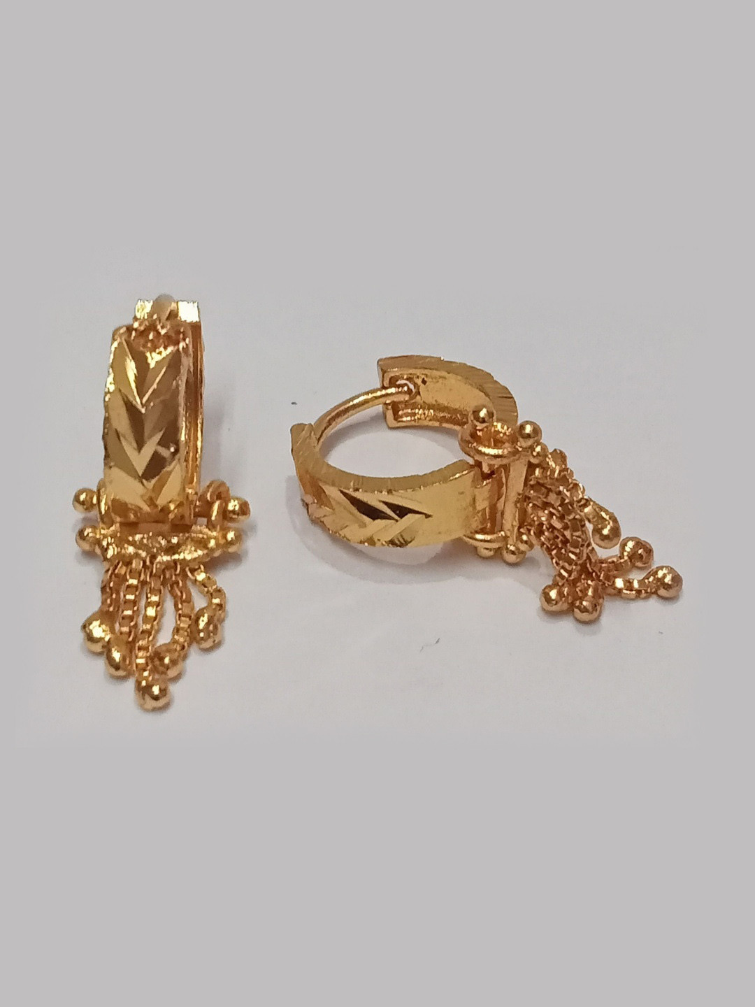Desai Gold-Plated Circular Hoop Earrings