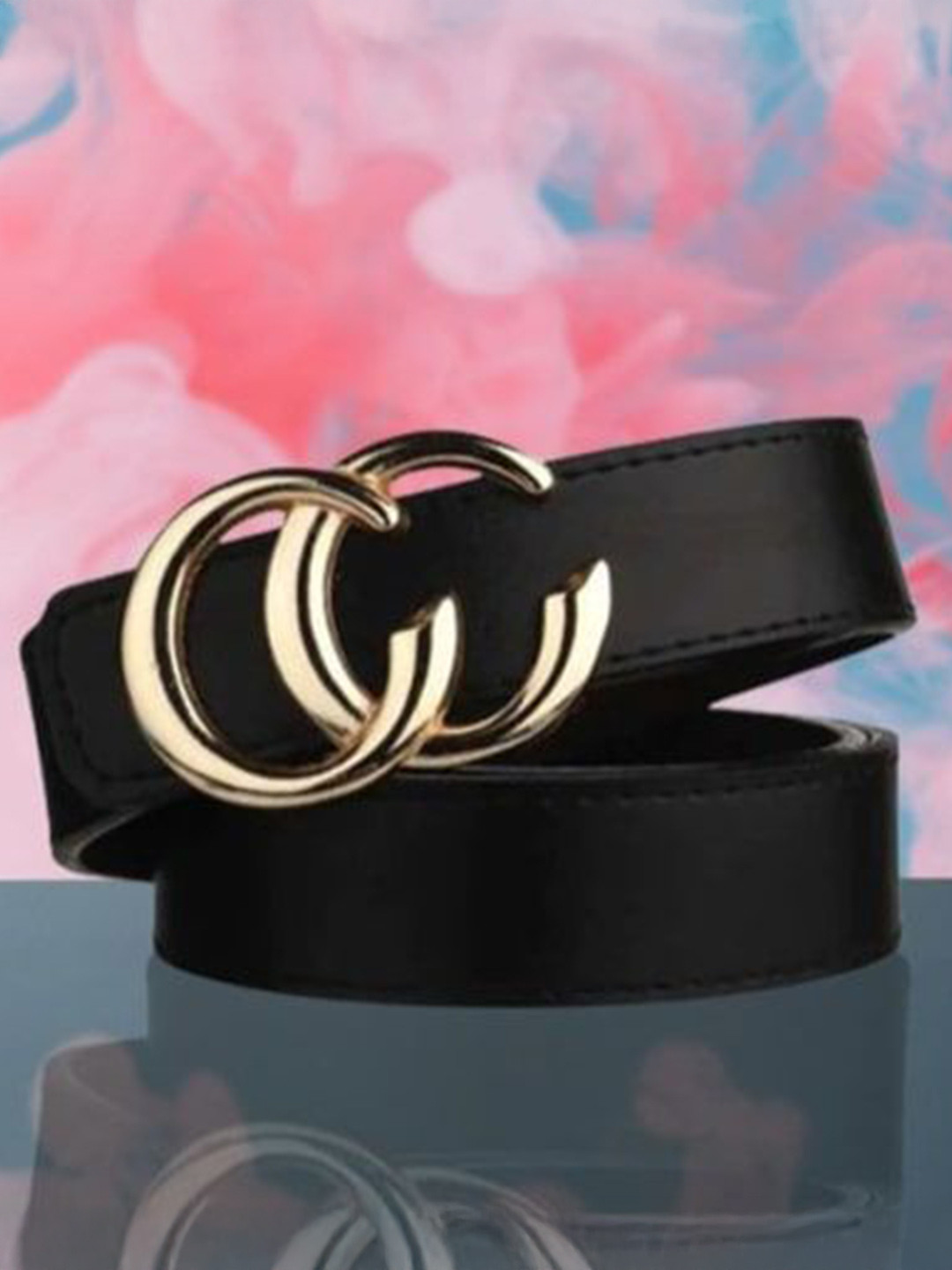 HAPANI FASHION Women Leather Belt with a Slider Buckle Closure