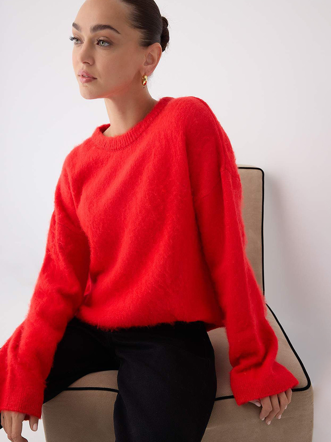 Trendyol Women Pullover with Fuzzy Detail