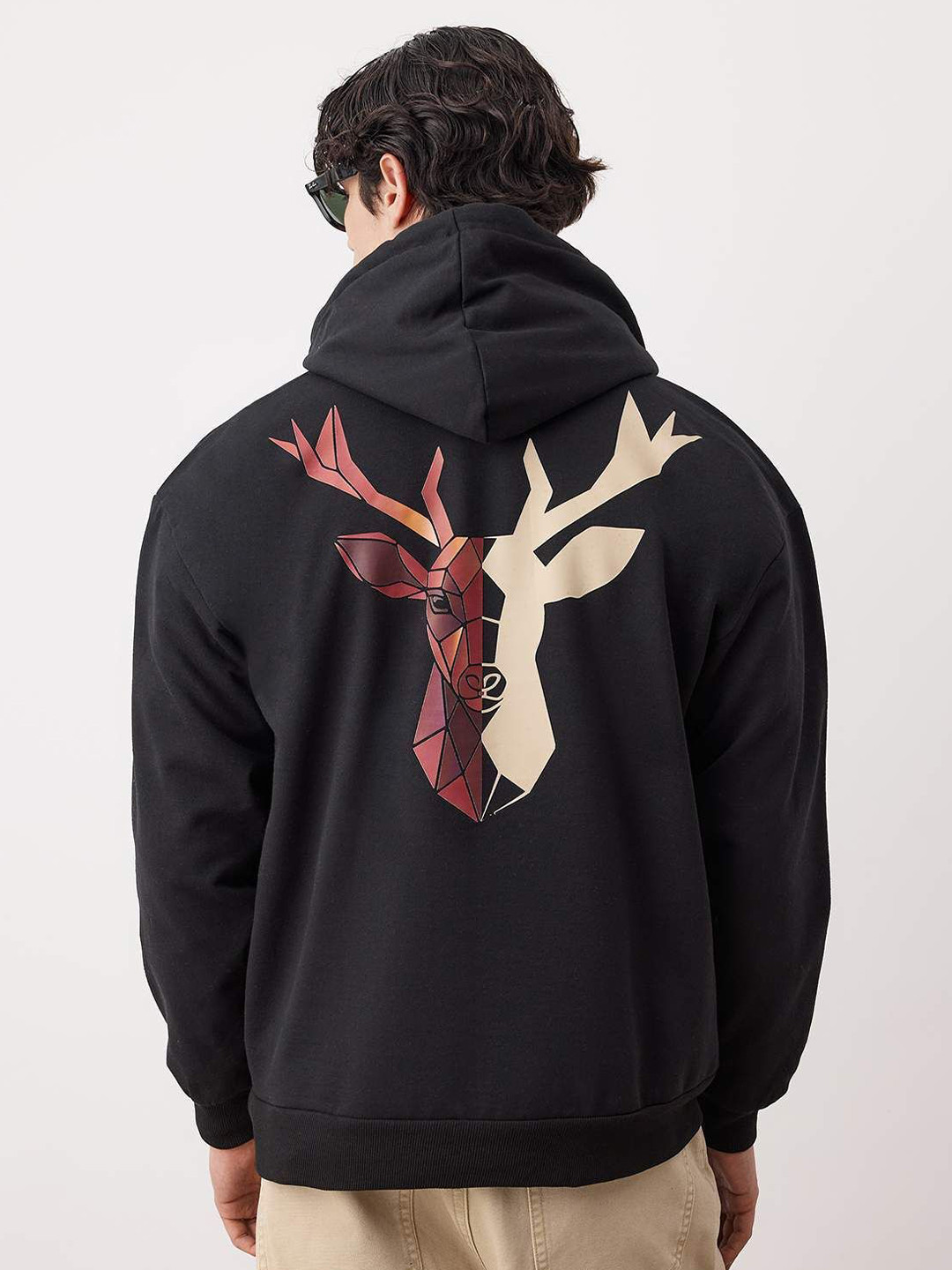 Trendyol Men Printed Hooded Long Sleevs Pullover Sweatshirt
