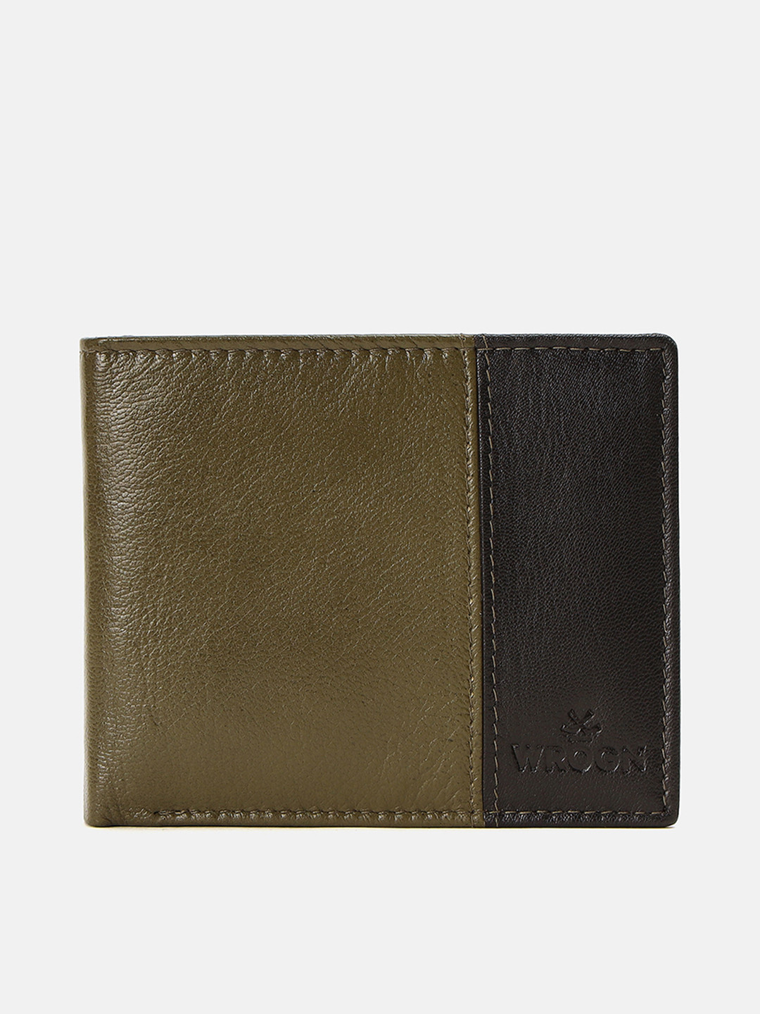 WROGN Men Two Fold RFID Protected Leather Wallet