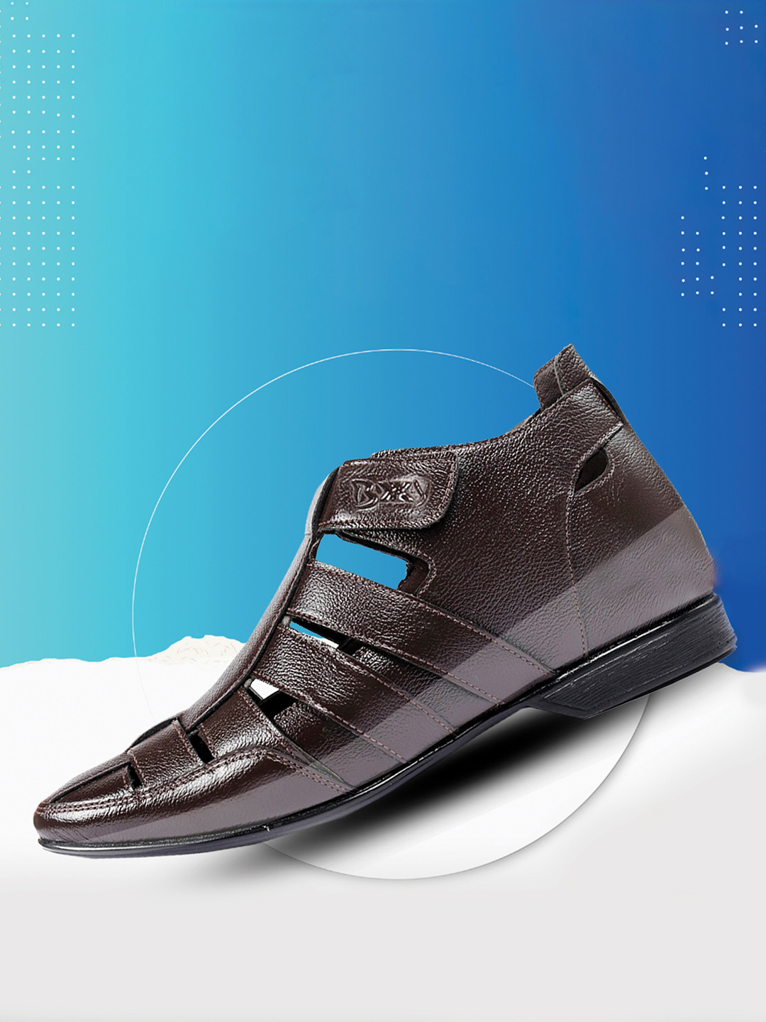 Bxxy Men Textured Height Increasing Shoe-Style Sandals