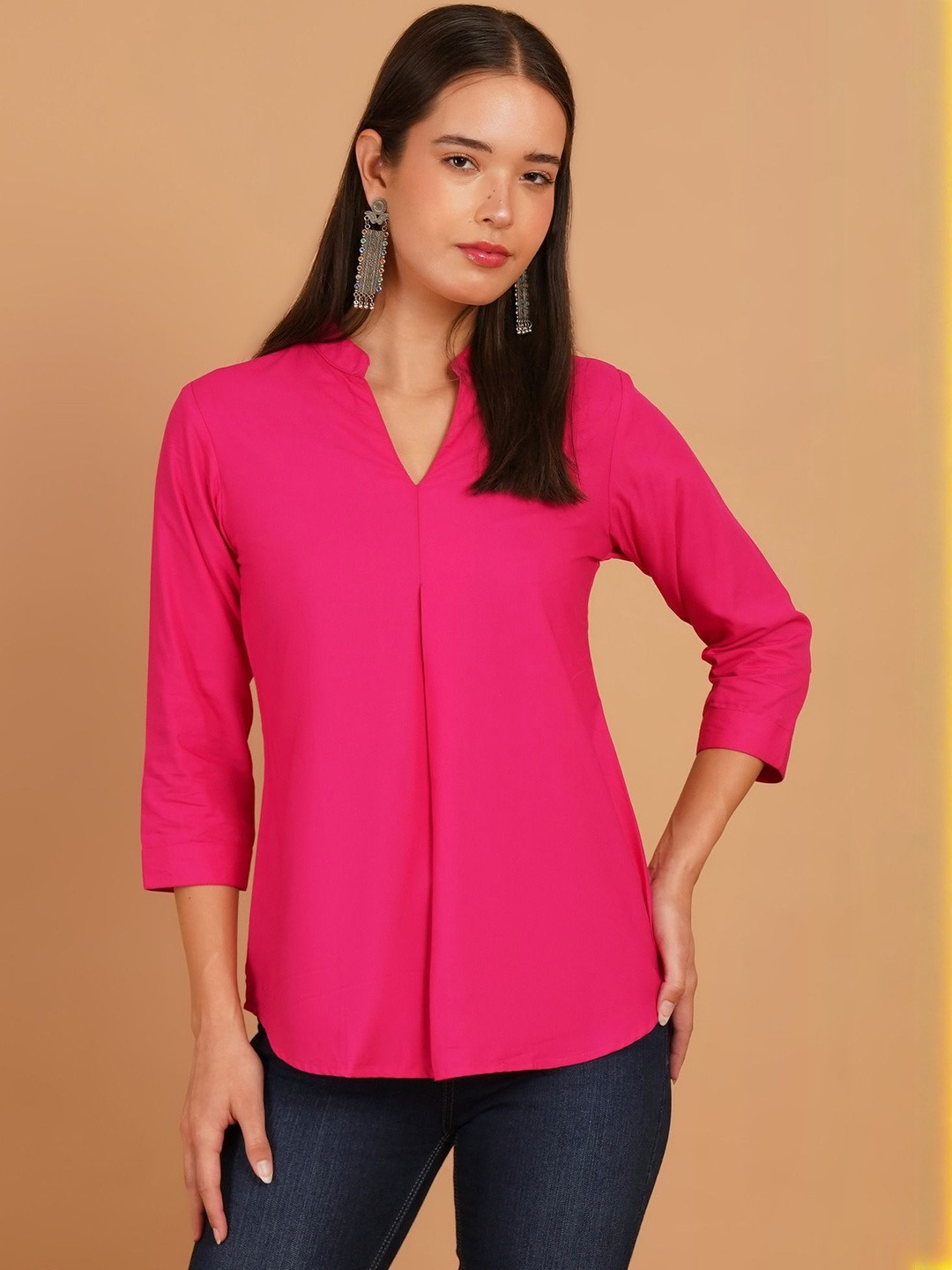 Ruvii Mandarin Collar Top