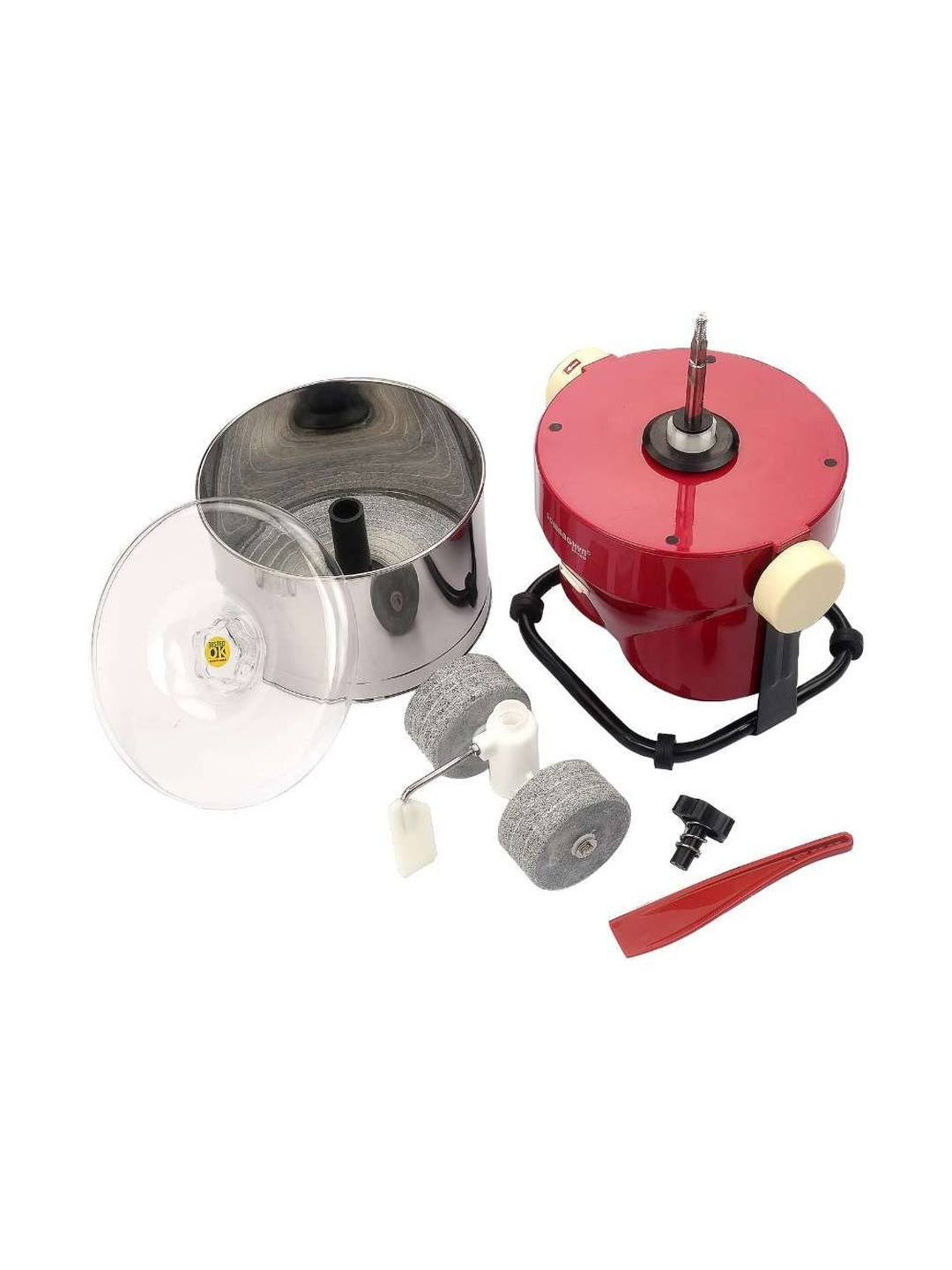 sowbhagya Maroon Stainless Steel Wet Grinder Juicer Mixer Grinder