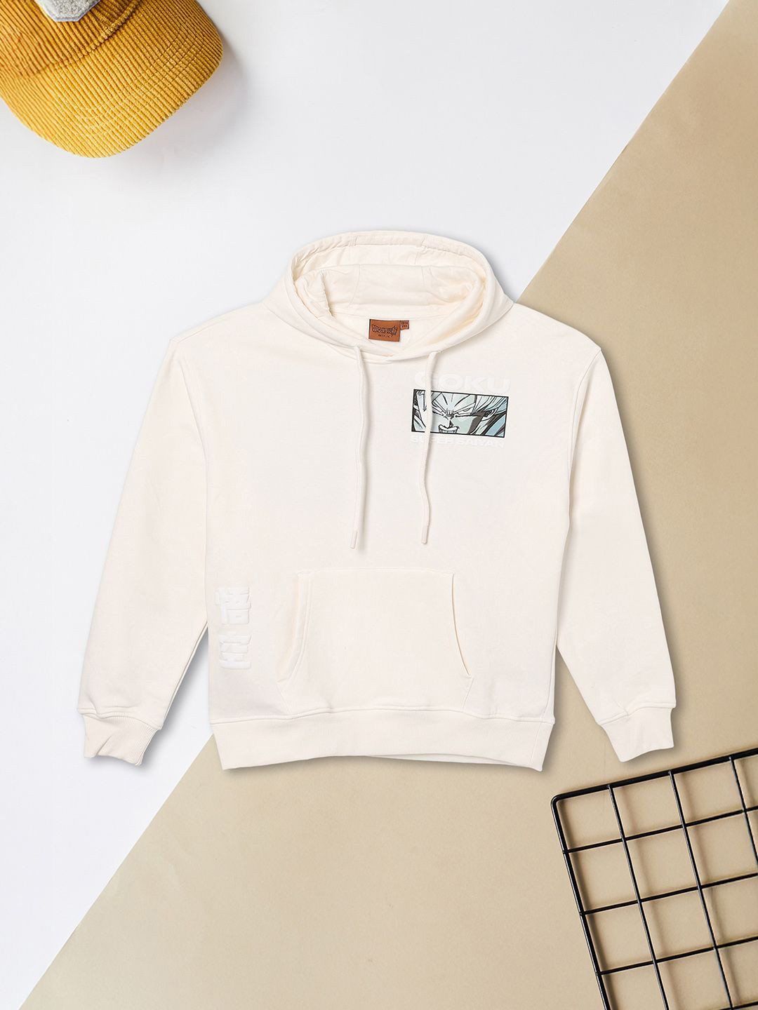 max Boys Anime Graphic Printed Hooded Sweatshirt