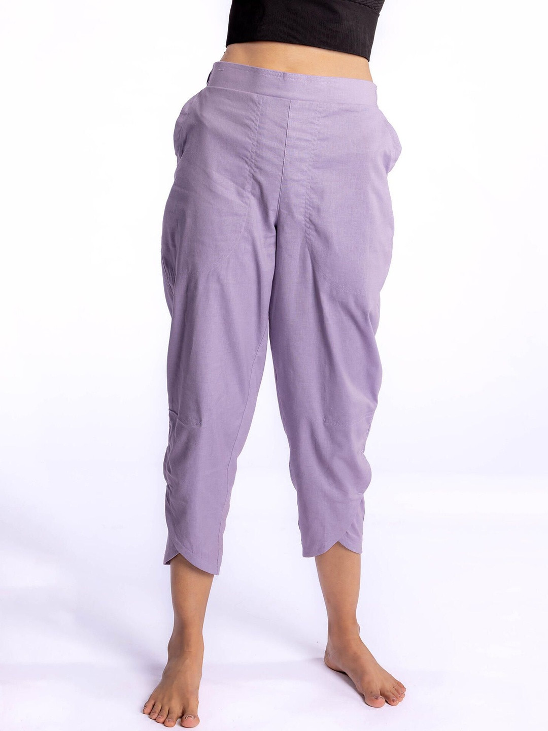 Decathlon Women Mid-Rise Yoga Regular Fit Dhoti Track Pants