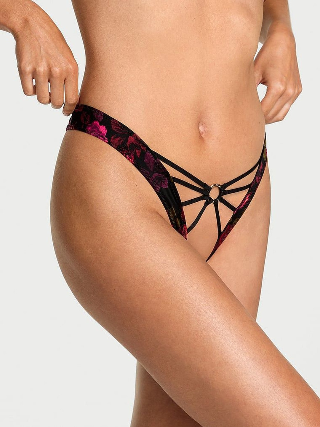 Victoria's Secret Very Sexy Printed Strappy Low-Rise Thong Briefs