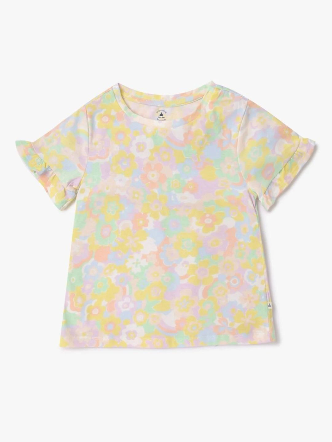 GAP Unisex Floral Printed Round Neck Pure Cotton Relaxed Fit T-shirt