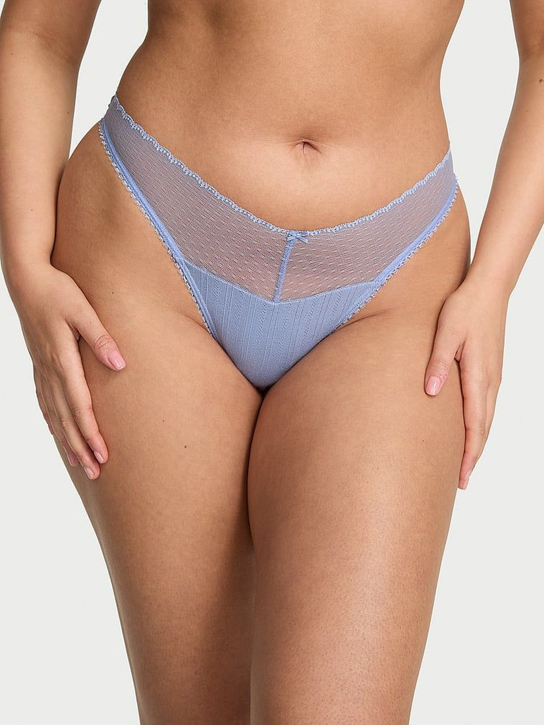 Victoria's Secret Women Self Designed High-Rise Inner Elastic Thong Briefs