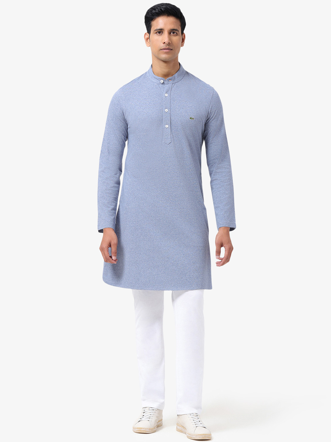 Lacoste Men Solid Daily Pure Cotton Straight Kurta