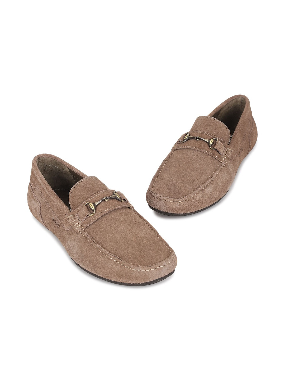 Woods Men Solid Suede Slip-On Loafers